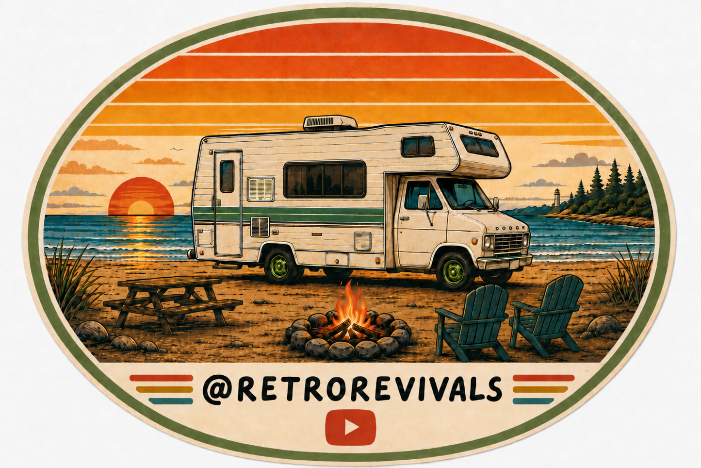 Harvey Retro Revivals Sticker